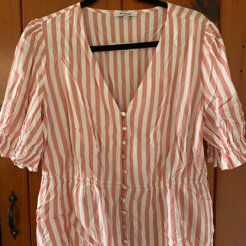 Peplum popover top